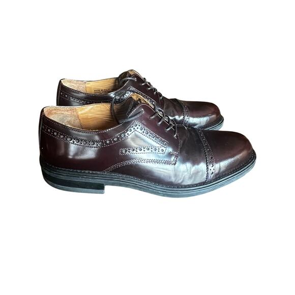 Bostonian Leather Oxford Dress Shoes Lace Up Made in Italy Men\'s Size 9.5 main image 7